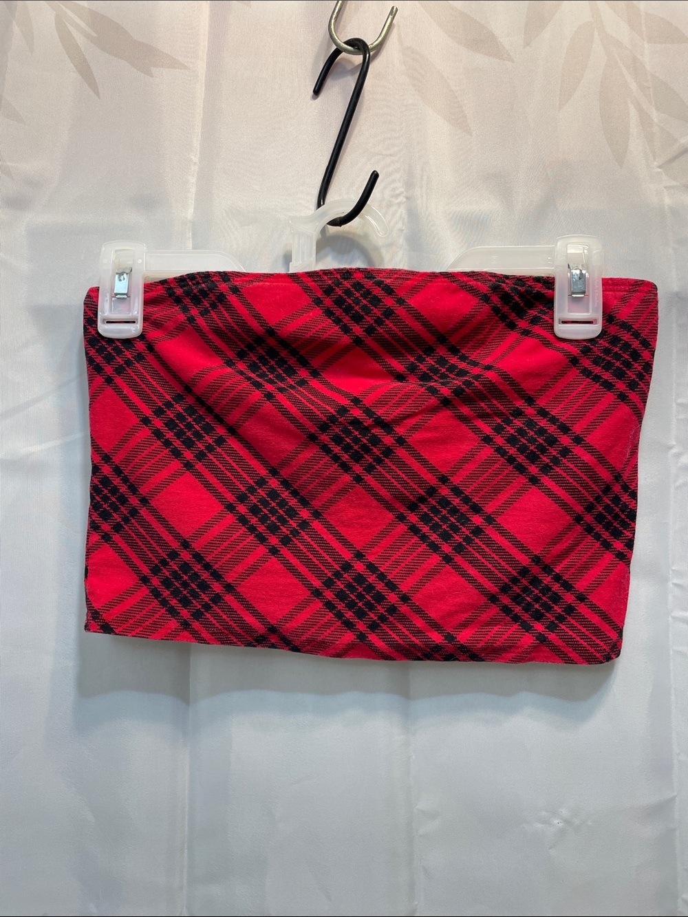 Victoria's Secret Red and Black Plaid Tube Mini
